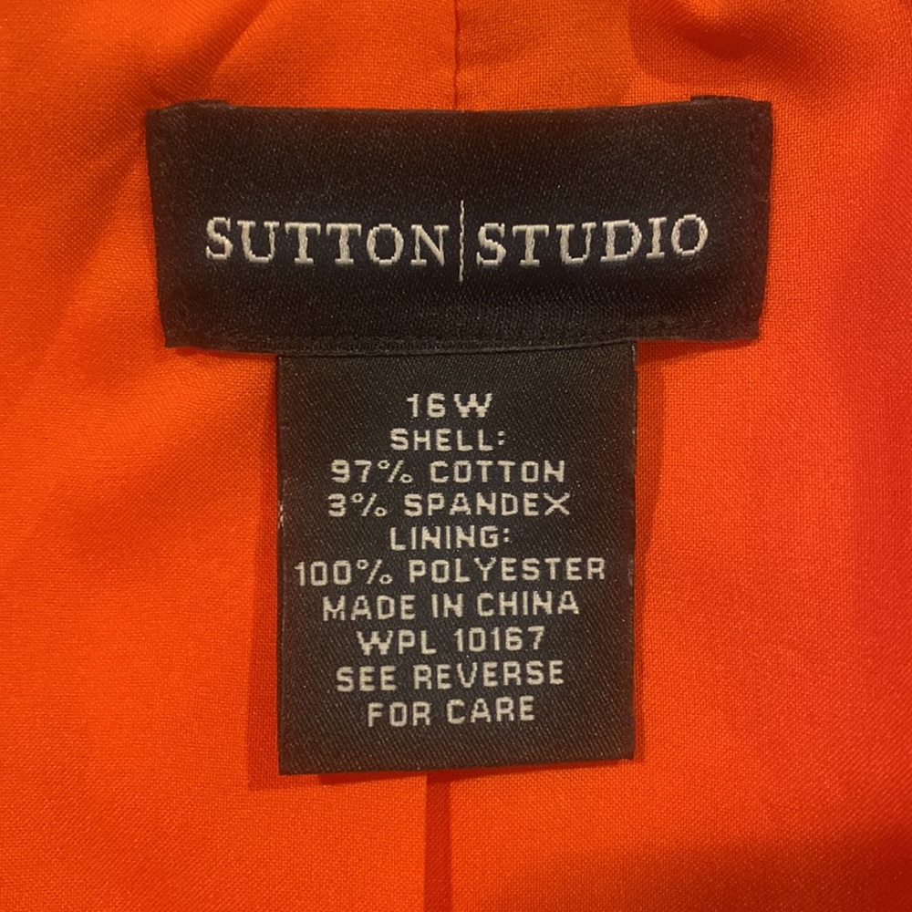 Women’s Sutton Studio Spring Jacket Orange Size 1… - image 6